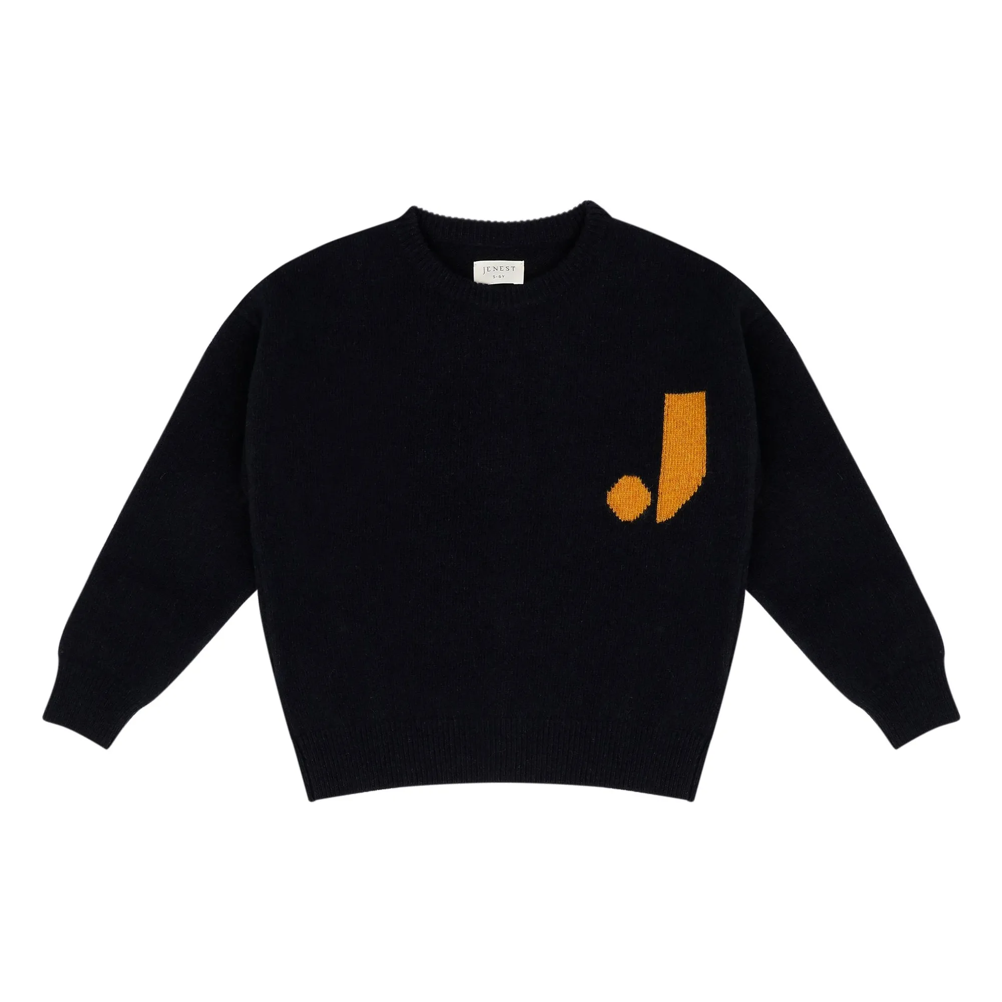 Jenest Navy Blue J Wool Sweater
