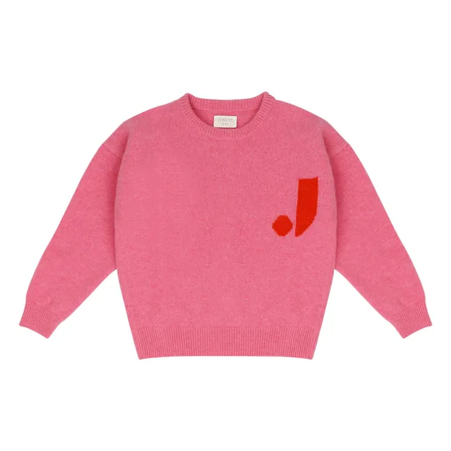 J Wool sweater | Fuchsia
