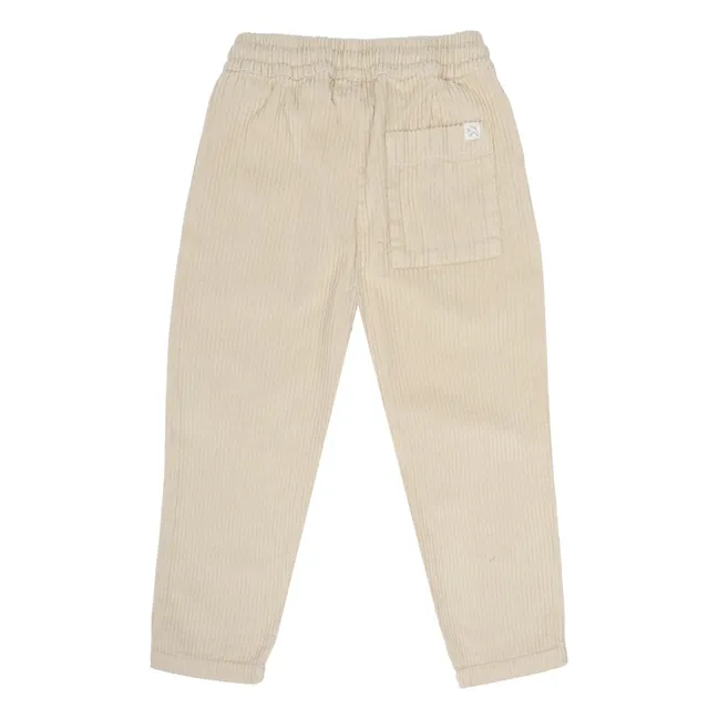 Comfy Organic Cotton Corduroy Pants | Beige