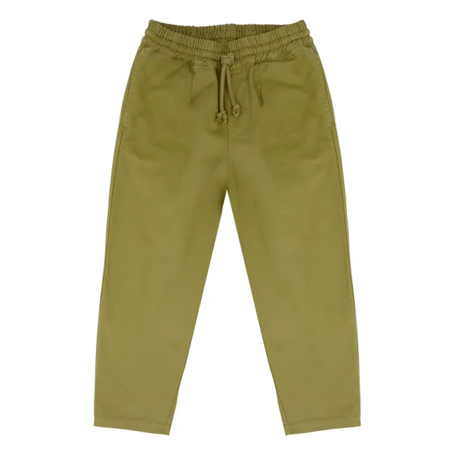 Pantalon Comfy Coton Bio | Vert kaki