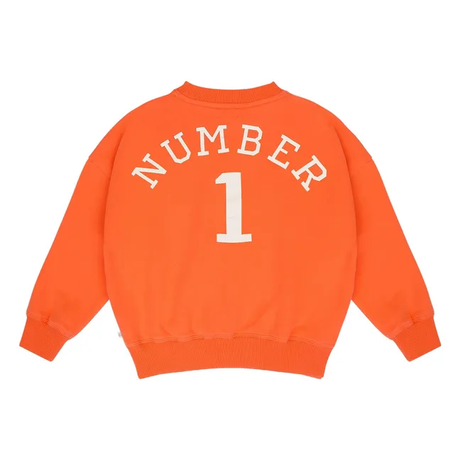 Bird NR 1 organic cotton sweatshirt | Orange
