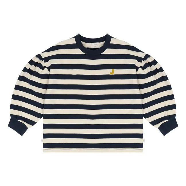 T-Shirt Millie Gestreift Bio-Baumwolle | Navy