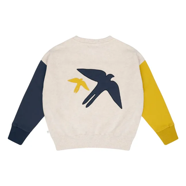 Sweat Lucky Bird Coton Bio | Ecru