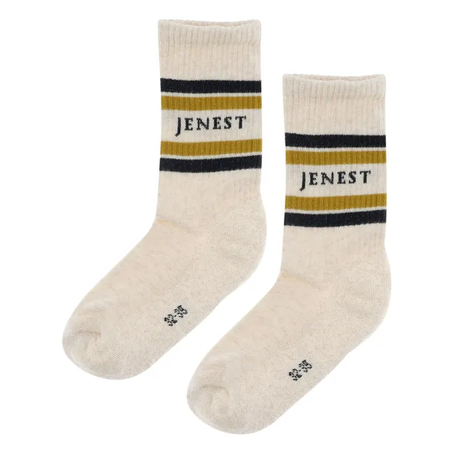 Chaussettes Jenest Sport Coton Bio | Ecru