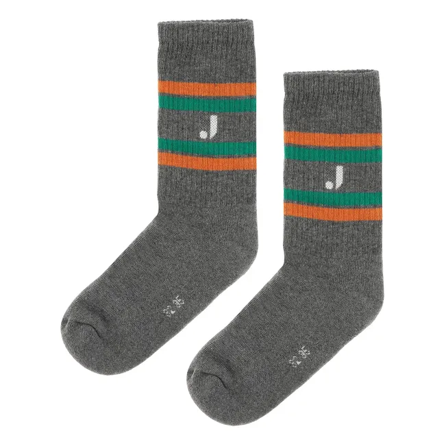 J Sport Organic Cotton Socks | Dark grey