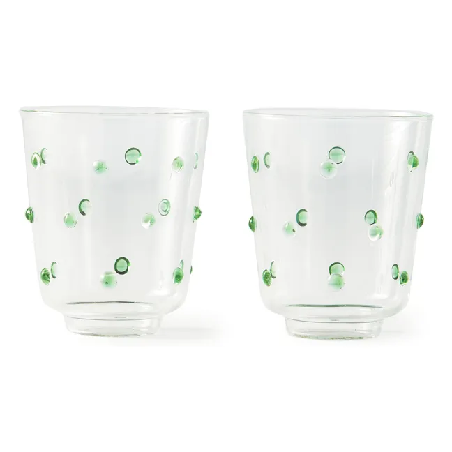 Nob Glasses - Set of 2 | Green