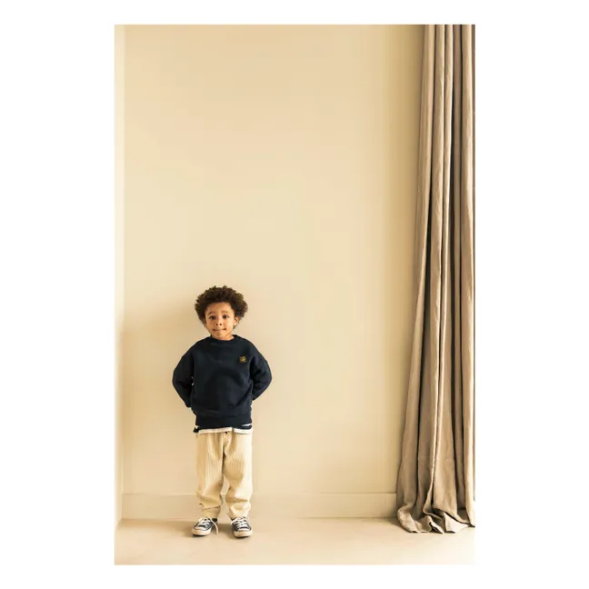 Comfy Organic Cotton Corduroy Pants | Beige
