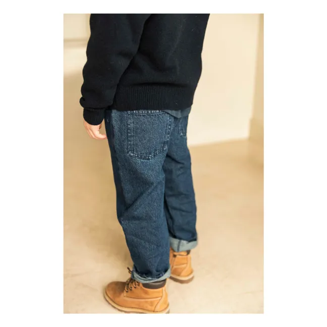 Pantalon en Jean Coton Bio | Bleu marine