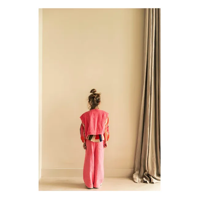 Corduroy Vest Organic Cotton Batch | Pink