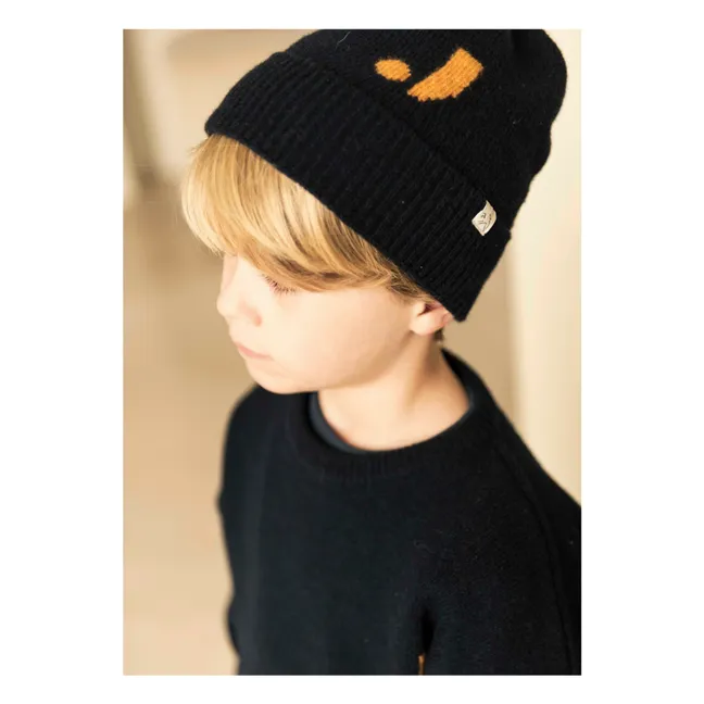 Bonnet J Wool | Navy blue