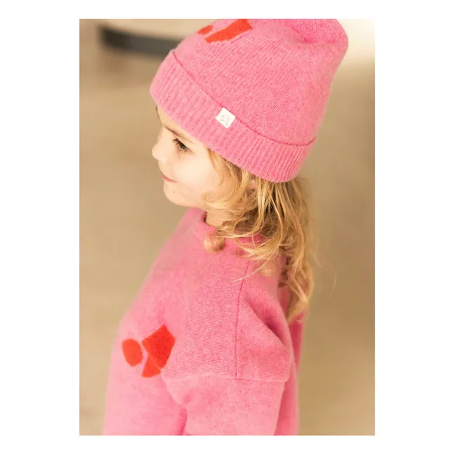 Bonnet J Laine | Rose fuschia