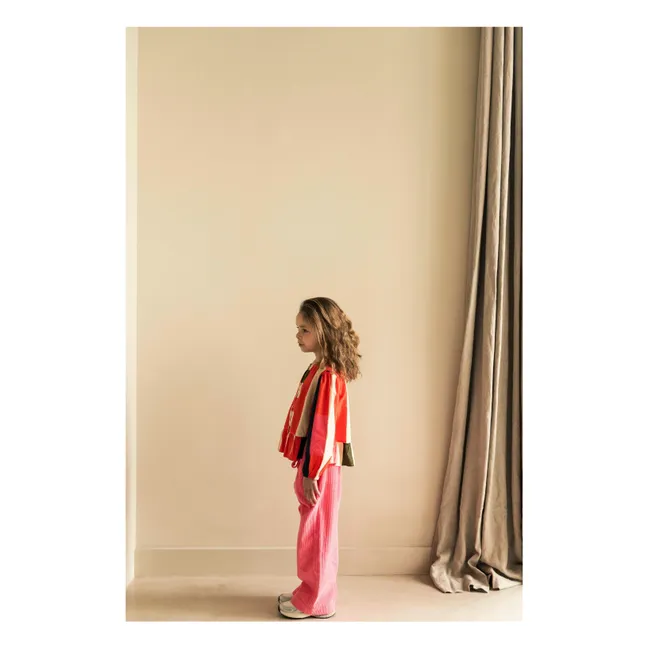 Blouse Sofie Rayée Popeline | Rose