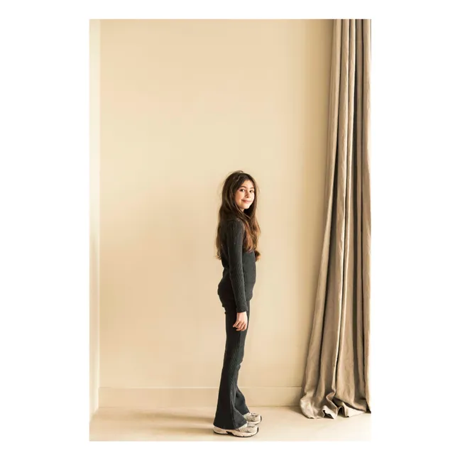 Legging Côtelé Teddy | Gris foncé