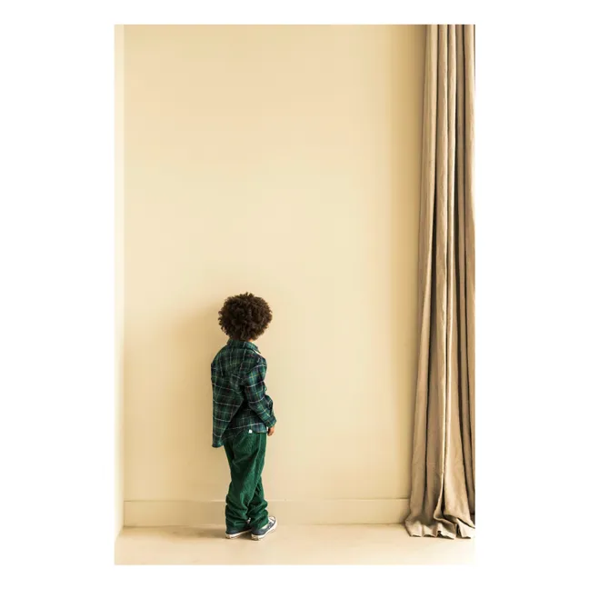 Comfy Organic Cotton Corduroy Pants | Dark green
