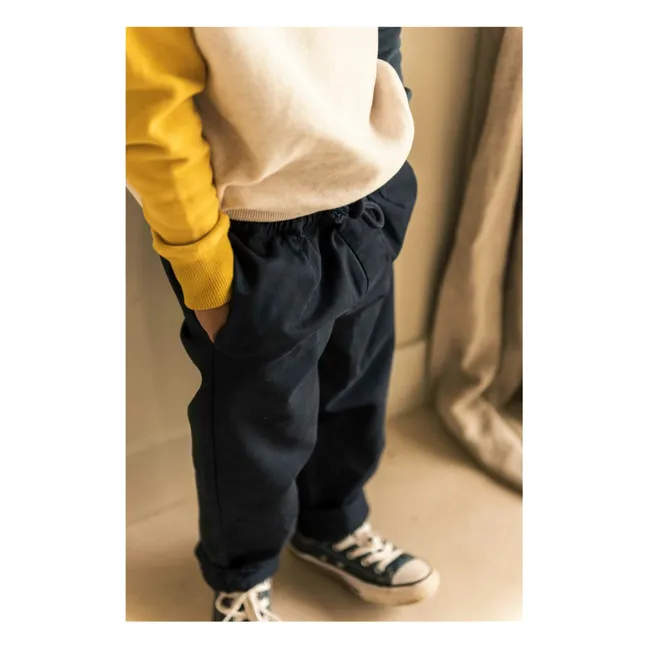 Pantalon Comfy Coton Bio | Bleu marine