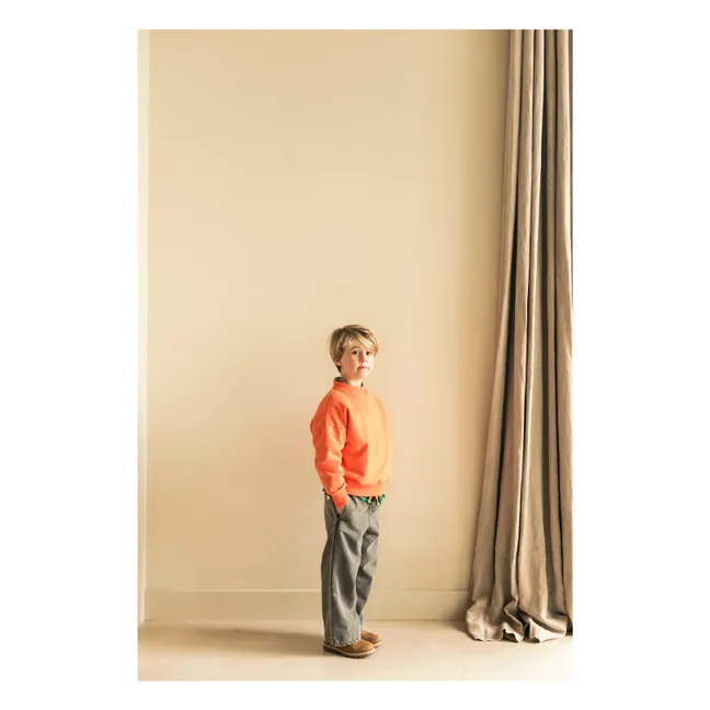 Bird NR 1 organic cotton sweatshirt | Orange