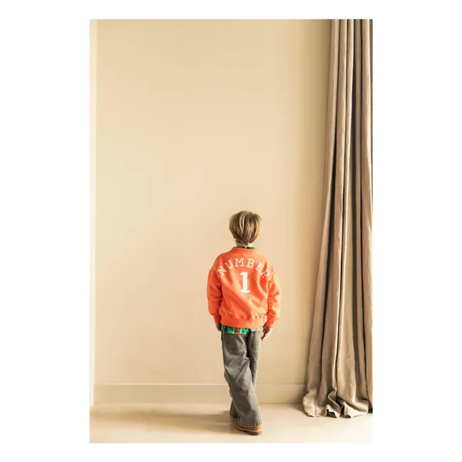 Bird NR 1 organic cotton sweatshirt | Orange