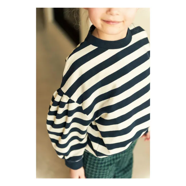 T-Shirt Millie Gestreift Bio-Baumwolle | Navy