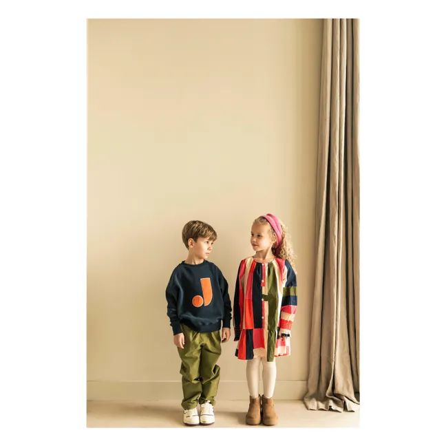 Jules organic cotton sweatshirt | Navy blue