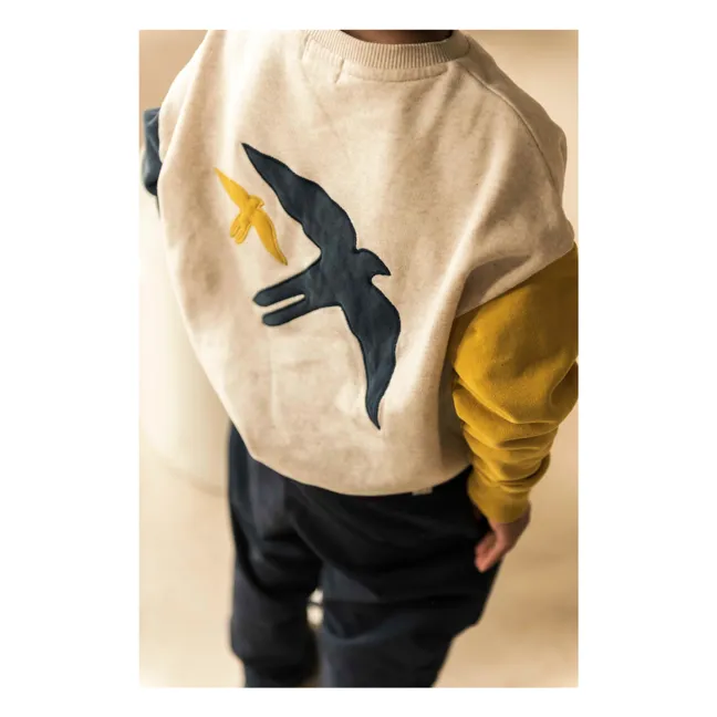 Sweat Lucky Bird Coton Bio | Ecru