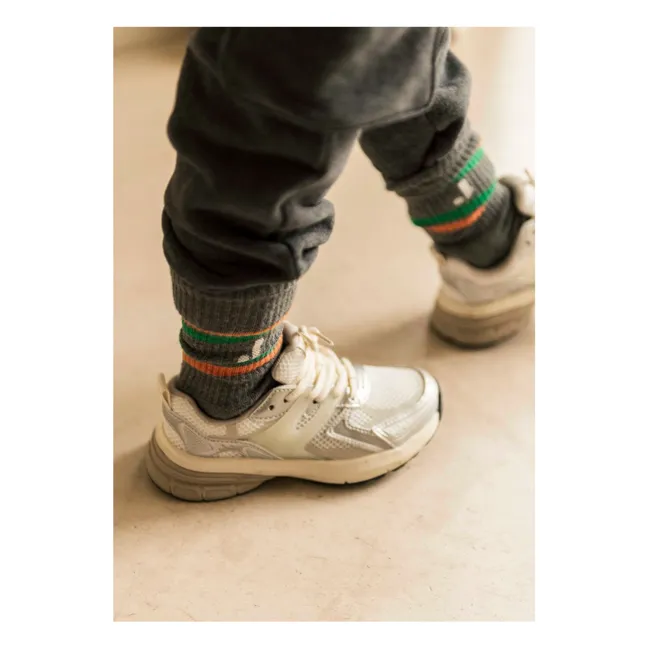 Chaussettes J Sport Coton Bio | Gris foncé