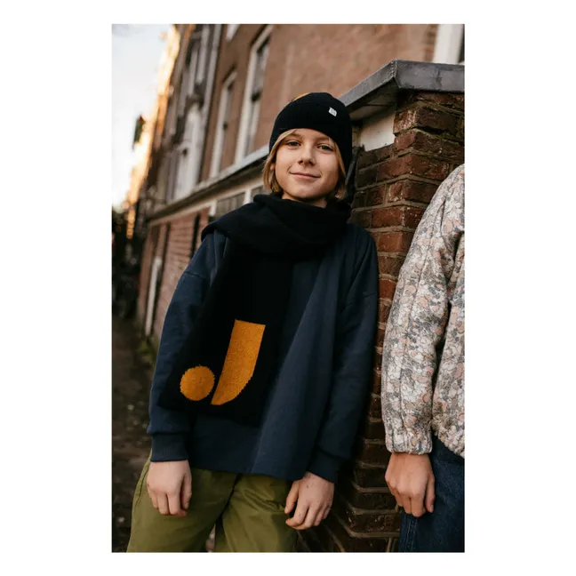 Echarpe J Laine | Bleu marine