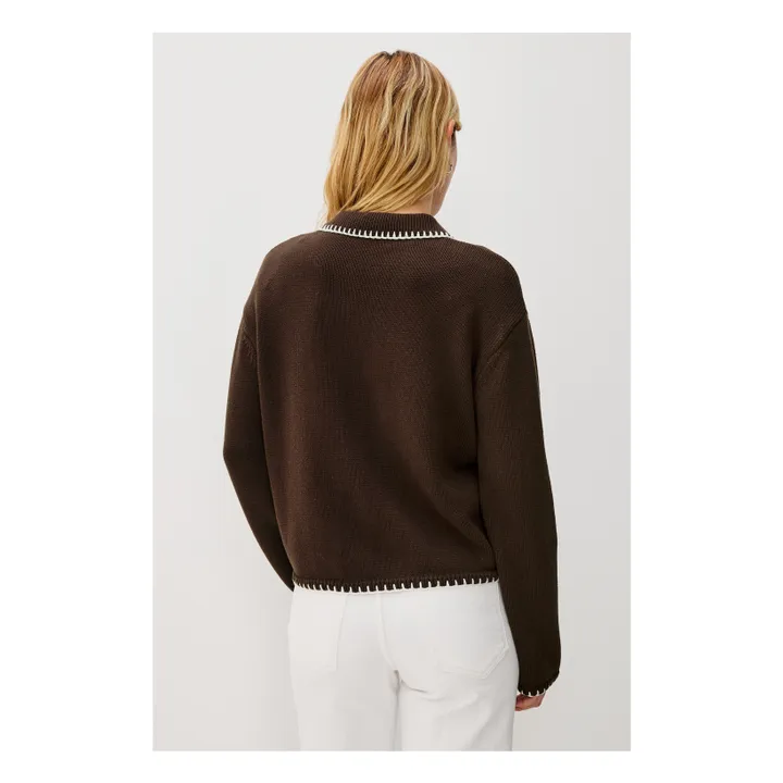 Rayleen cardigan | Brown- Product image n°4
