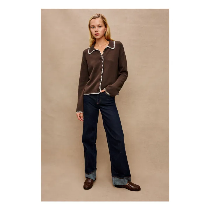 Rayleen cardigan | Brown- Product image n°2