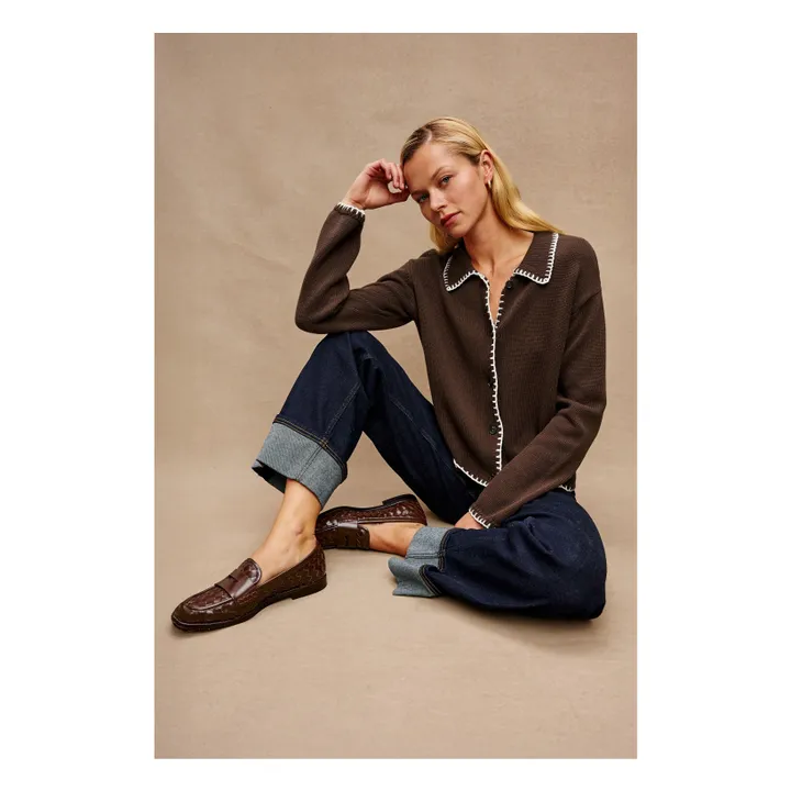 Rayleen cardigan | Brown- Product image n°1