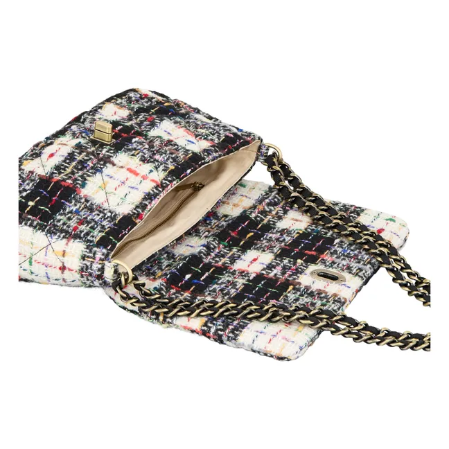Sac Boucle Hollis Carreaux | Noir
