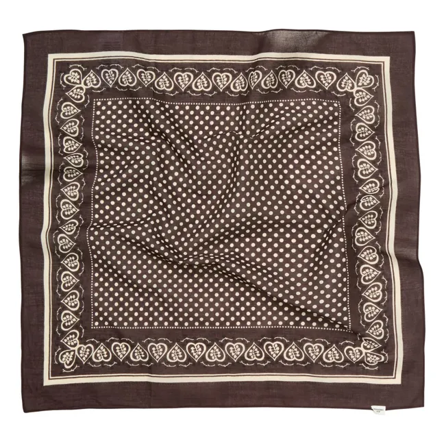 Sciarpa di Cotta abbondante | Marrone