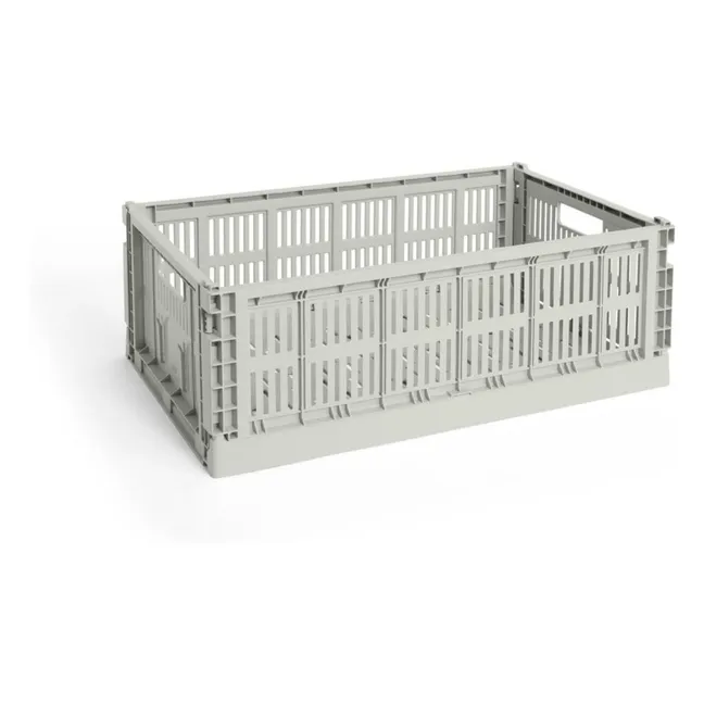 Grande cagette pliable Crate | Gris