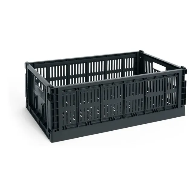Grande cagette pliable Crate | Charbon