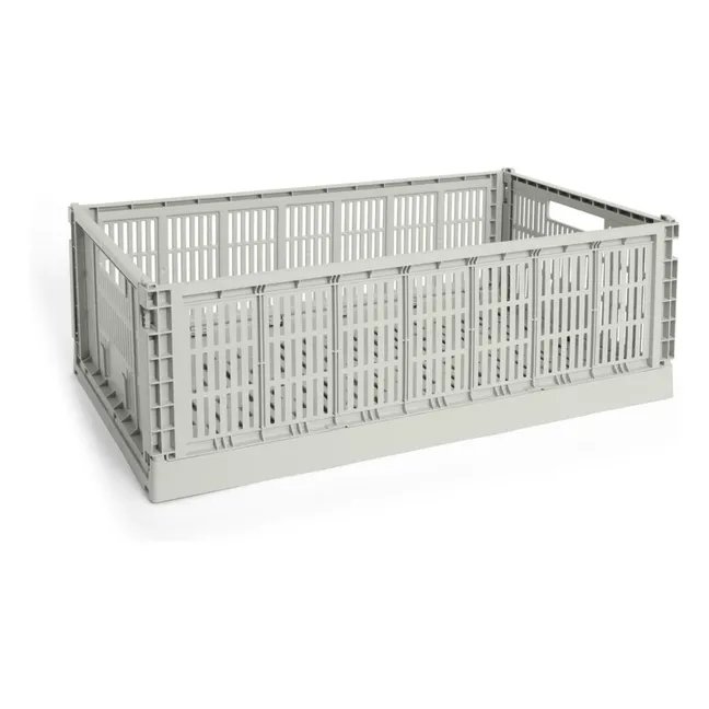 Grande cagette pliable Crate | Gris