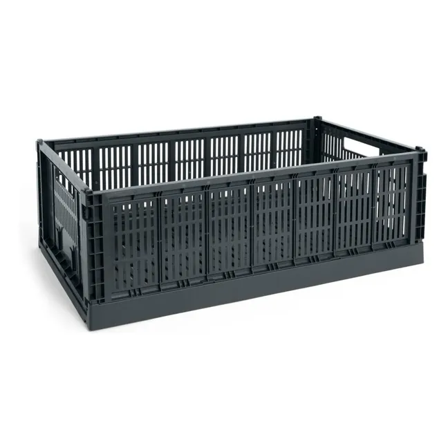 Grande cagette pliable Crate | Charbon