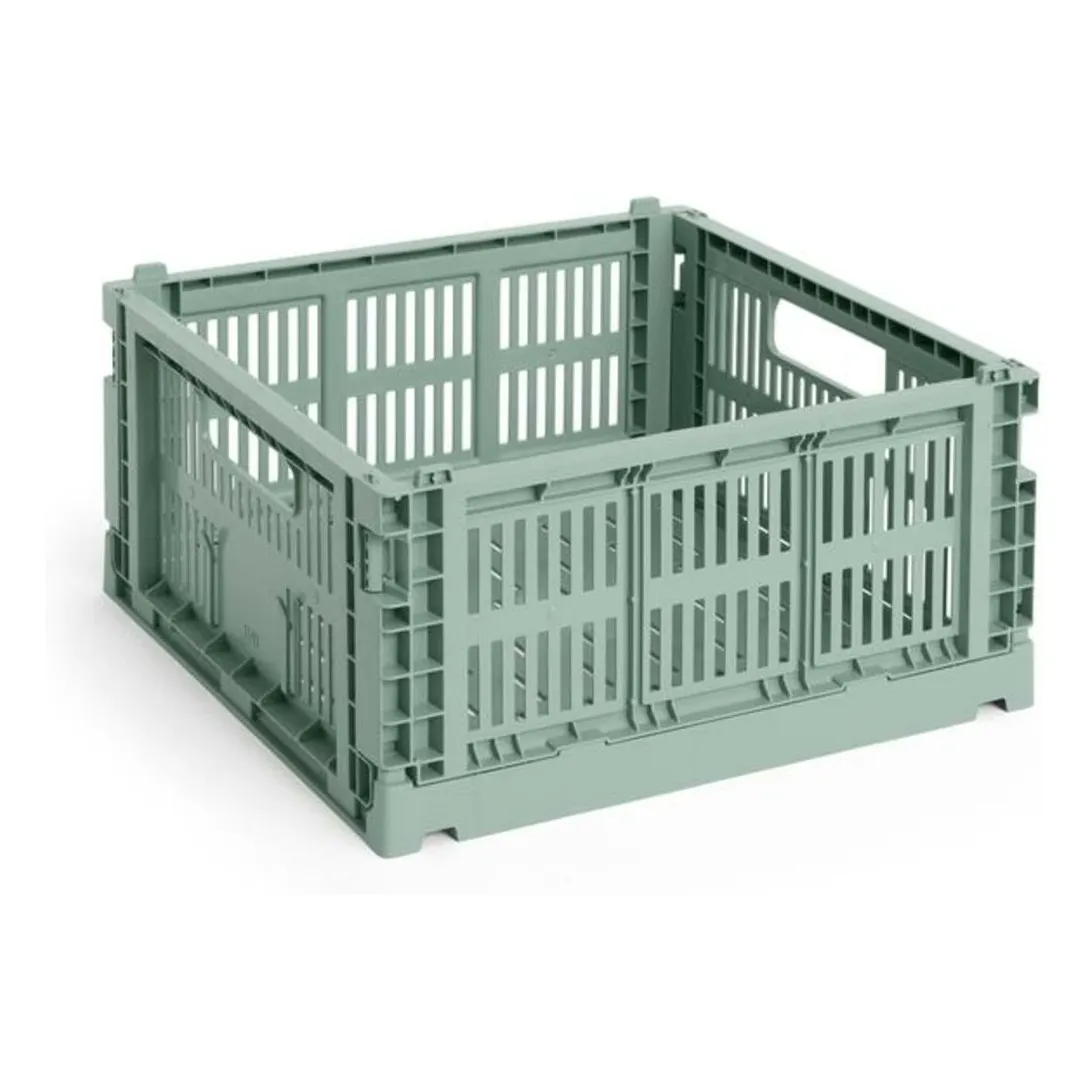Hay Sage Crate Square Folding Crate