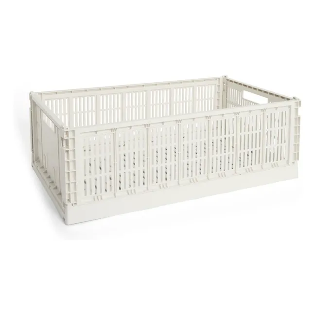 Grande cagette pliable Crate | Blanc