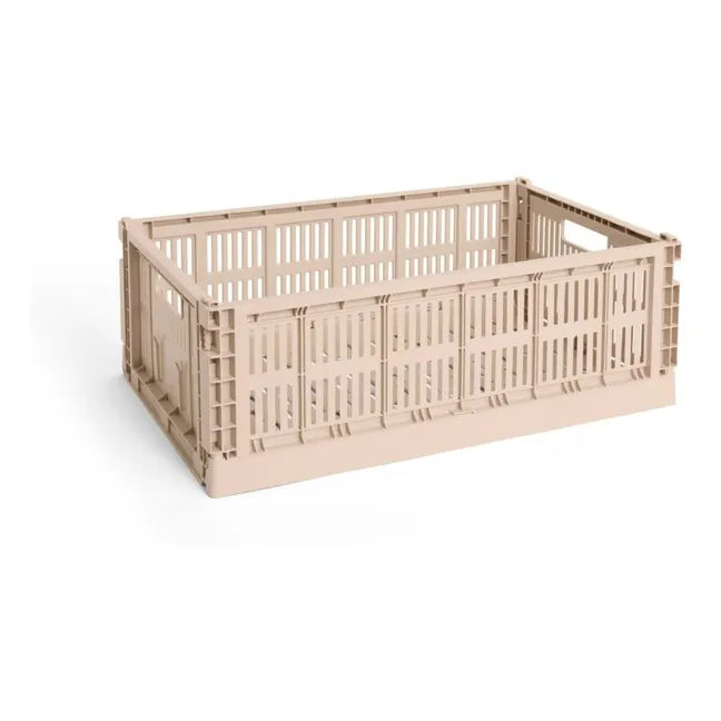 Grande cagette pliable Crate | Poudre