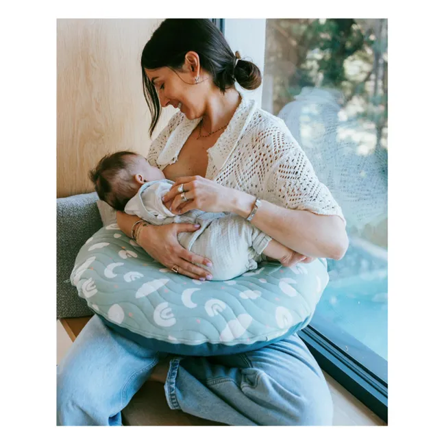 Cuscino gonfiabile per l'allattamento | Verde menta