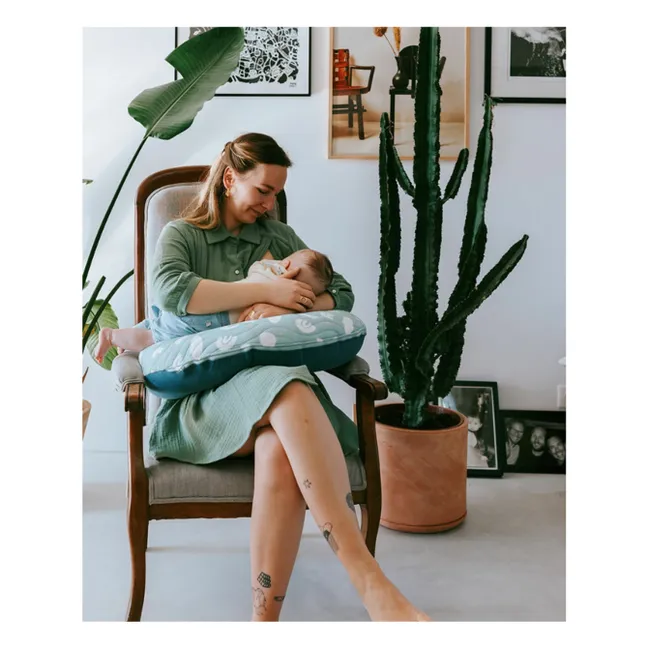 Coussin d'allaitement gonflable | Vert Menthe