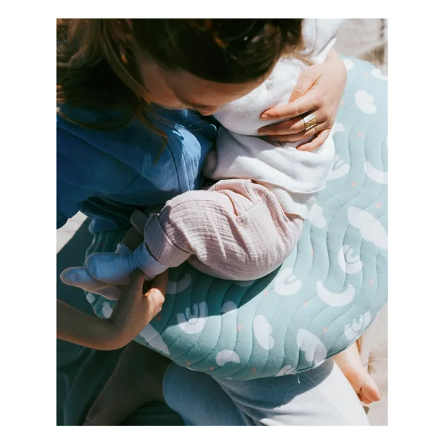 Coussin d'allaitement gonflable | Vert Menthe
