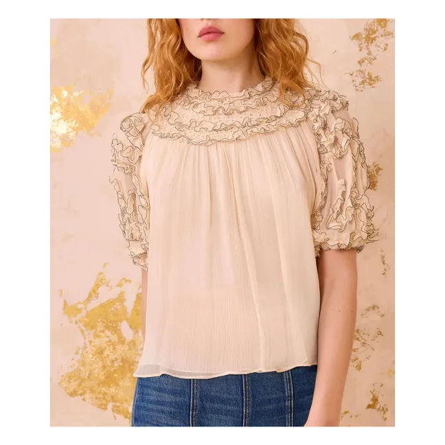 Blouse Isolda Soie | Ecru