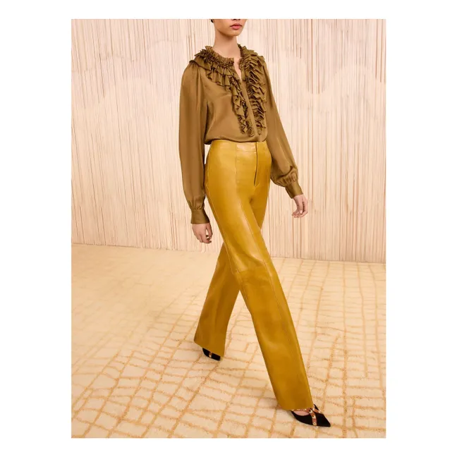 Blusa de seda Rouen | Bronce