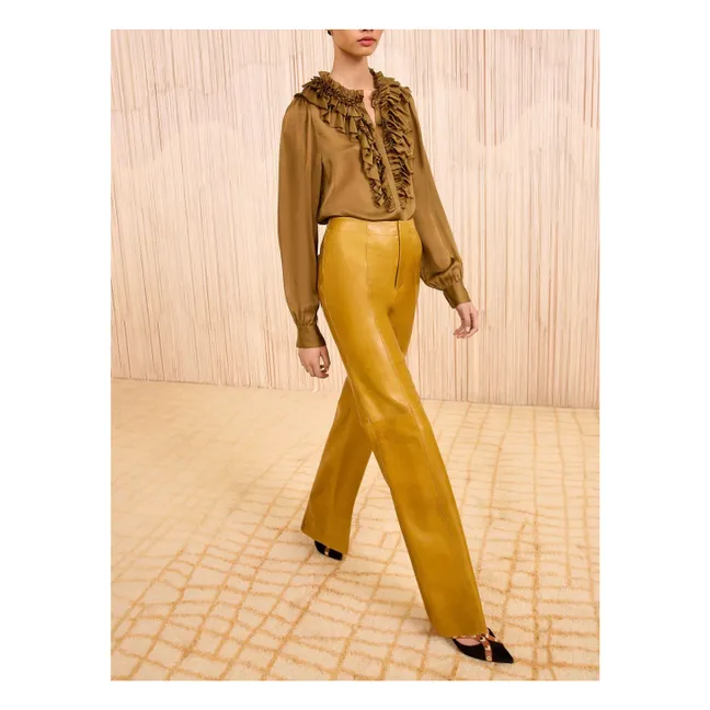 Rouen Silk Blouse | Bronze