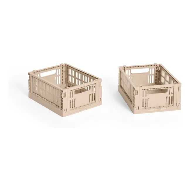 Crate collapsible crates - Set of 2 | Powder