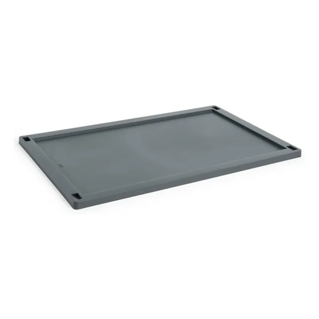 Couvercle rectangulaire pour cagette pliable Crate | Charbon