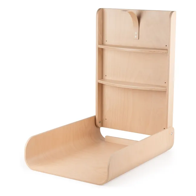 Wall-mounted changing table