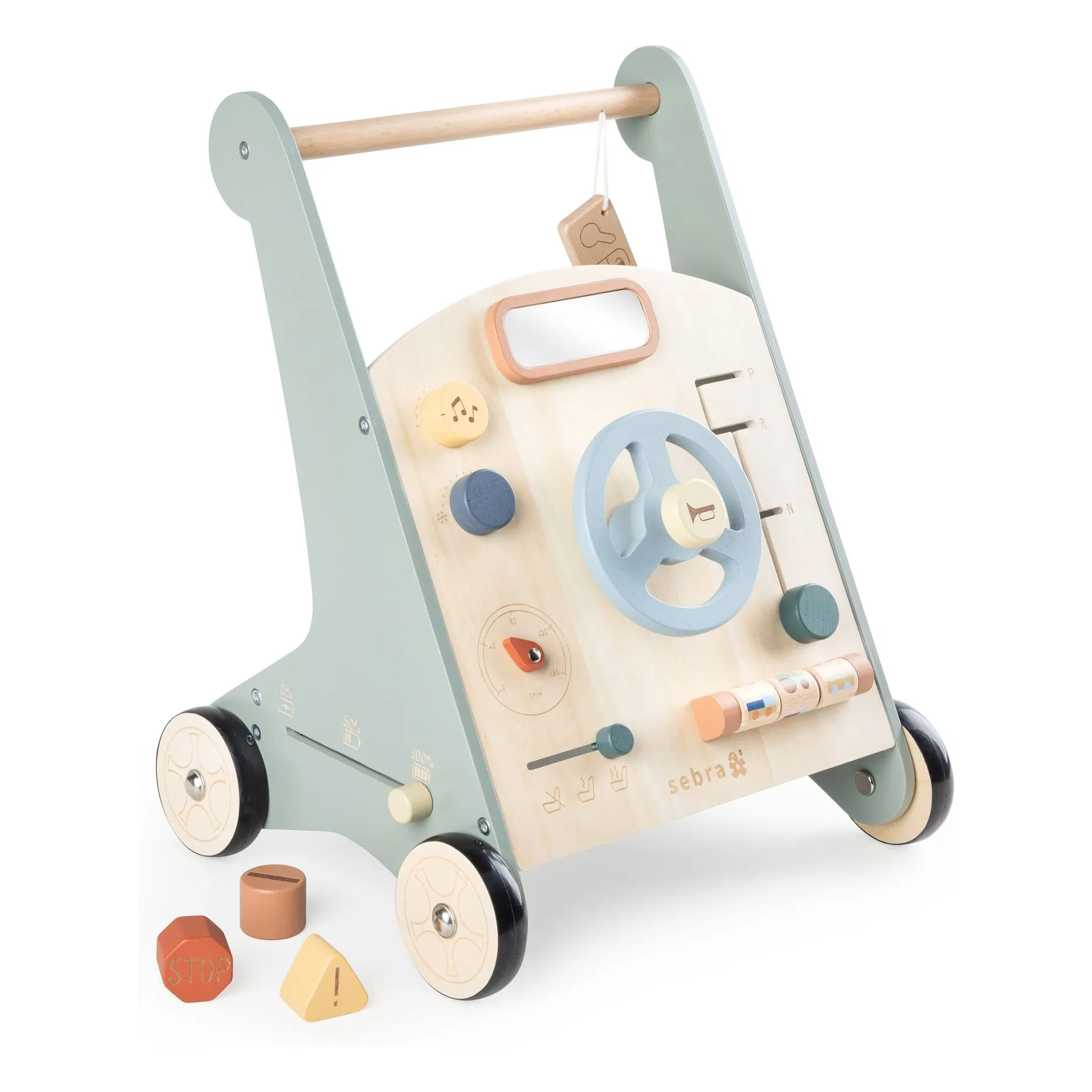 Chariot de marche voiture | Bleu- Image produit n°3