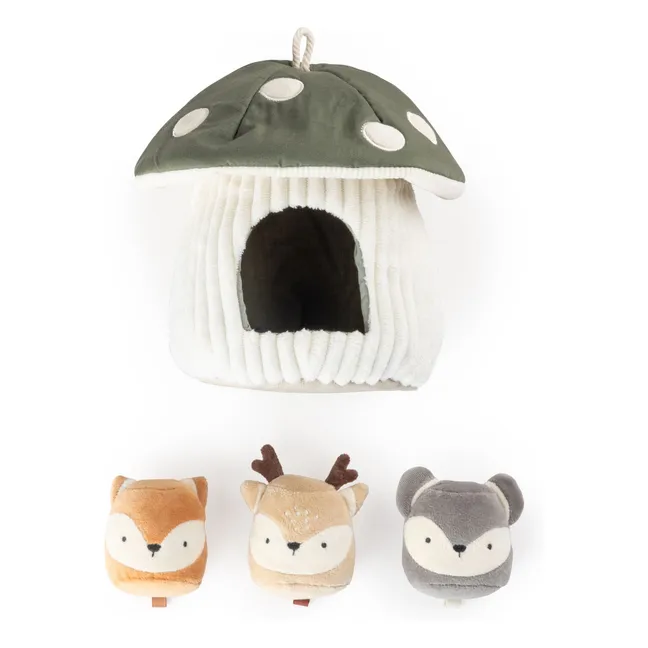 Jeu cherche et trouve champignon | Vert