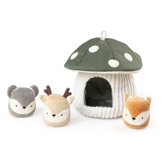 Jeu cherche et trouve champignon | Vert